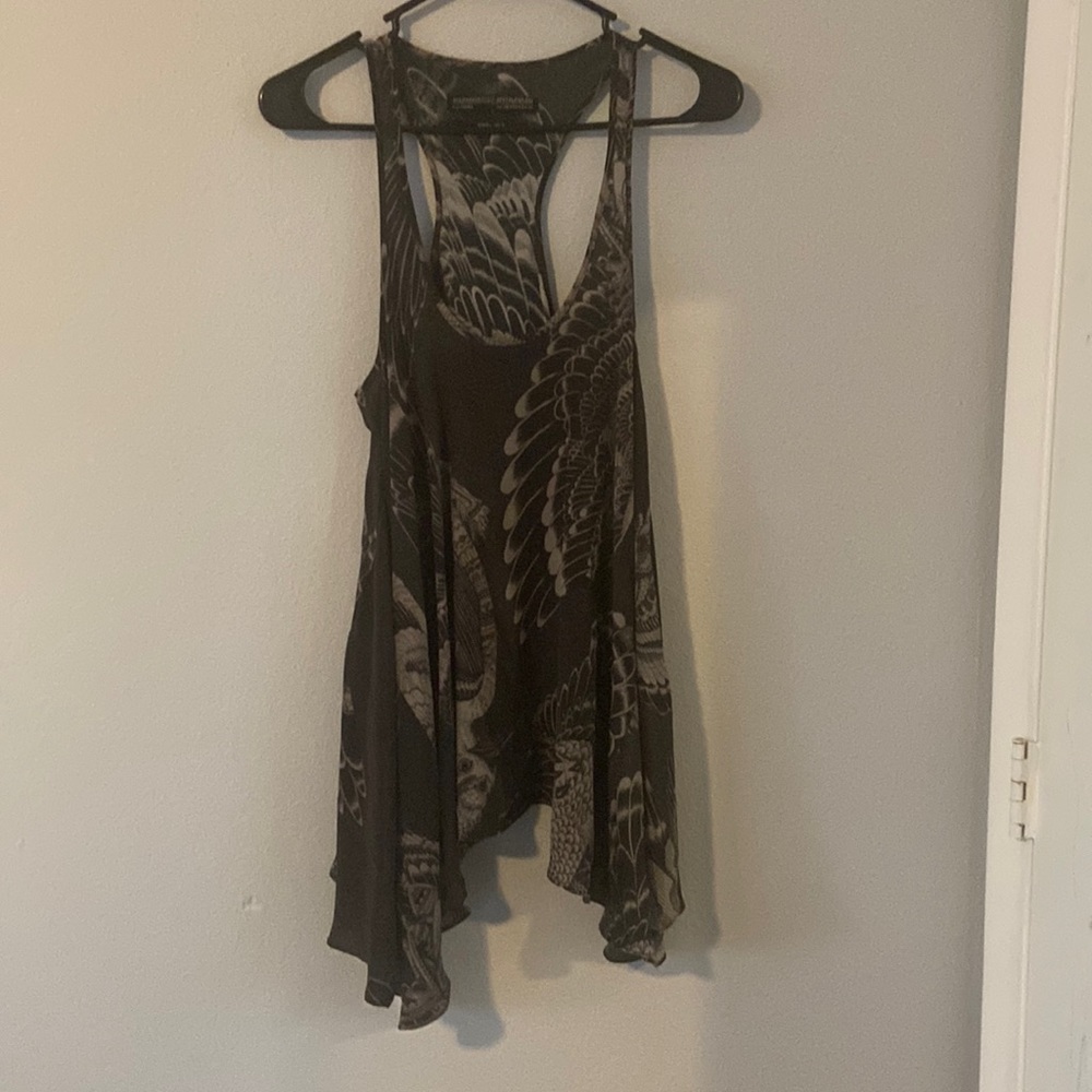 All saints size 4 100% silk top
